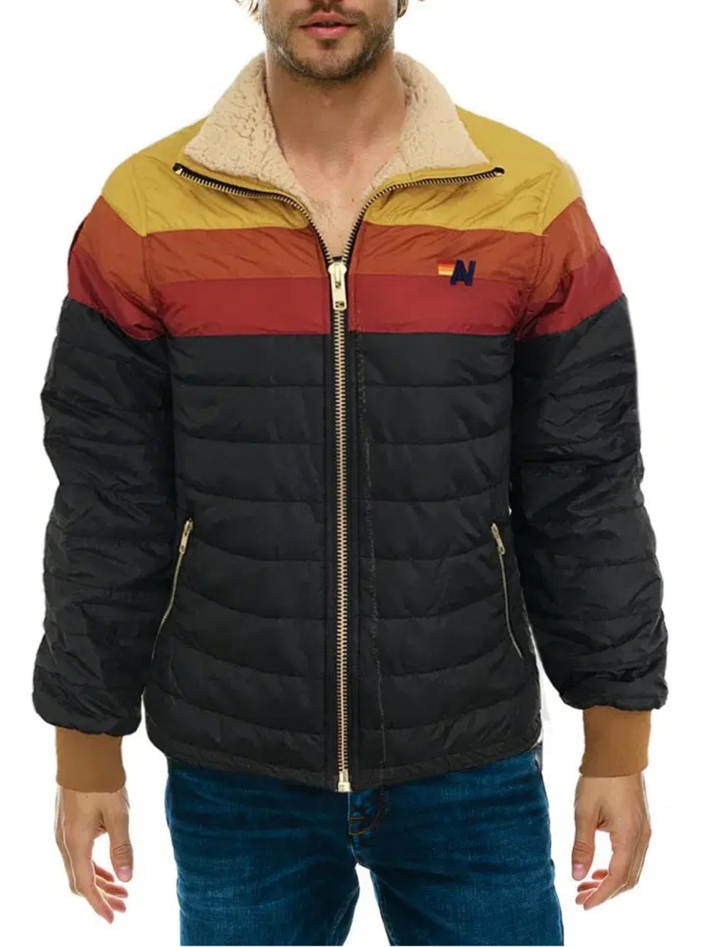 Aviator Nation Traveler Lightweight Puffer Jacket (M)